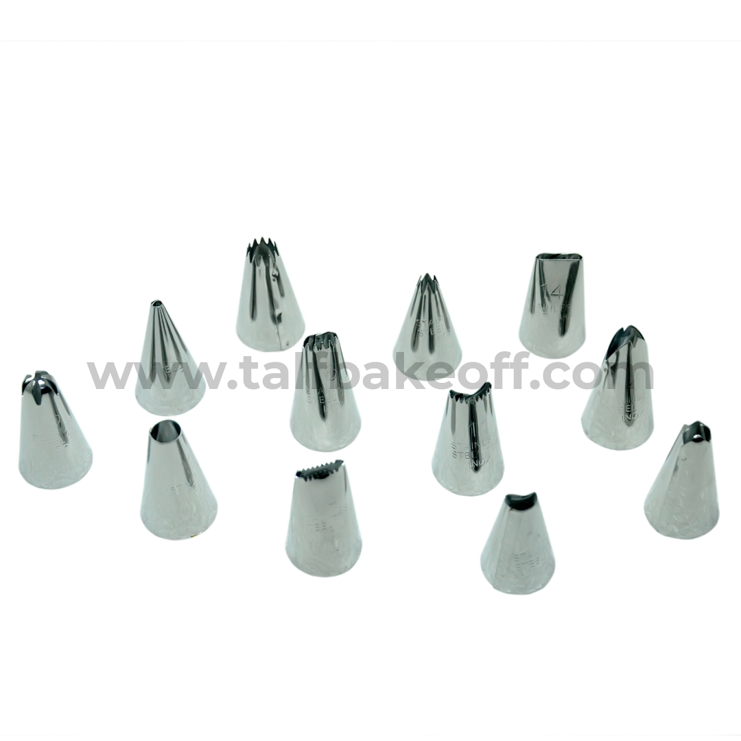 12-pcs Yangli Nozzle Set | Reusable and Washable | Cake Making Tools