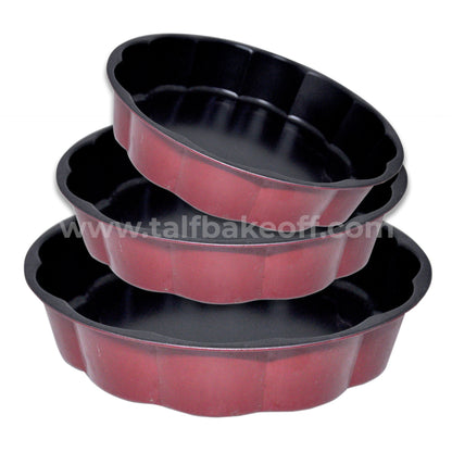 3pc Flower Shape Mould | Non- Sticky |