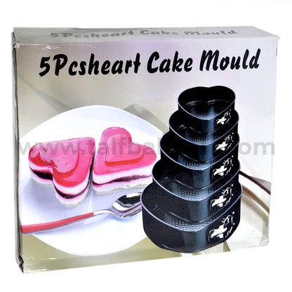 5pc Heart Spring Form Set