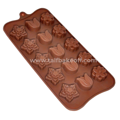 Flower Chocolate Mould | Flexible Silicone Mold | Reusable | Washable |