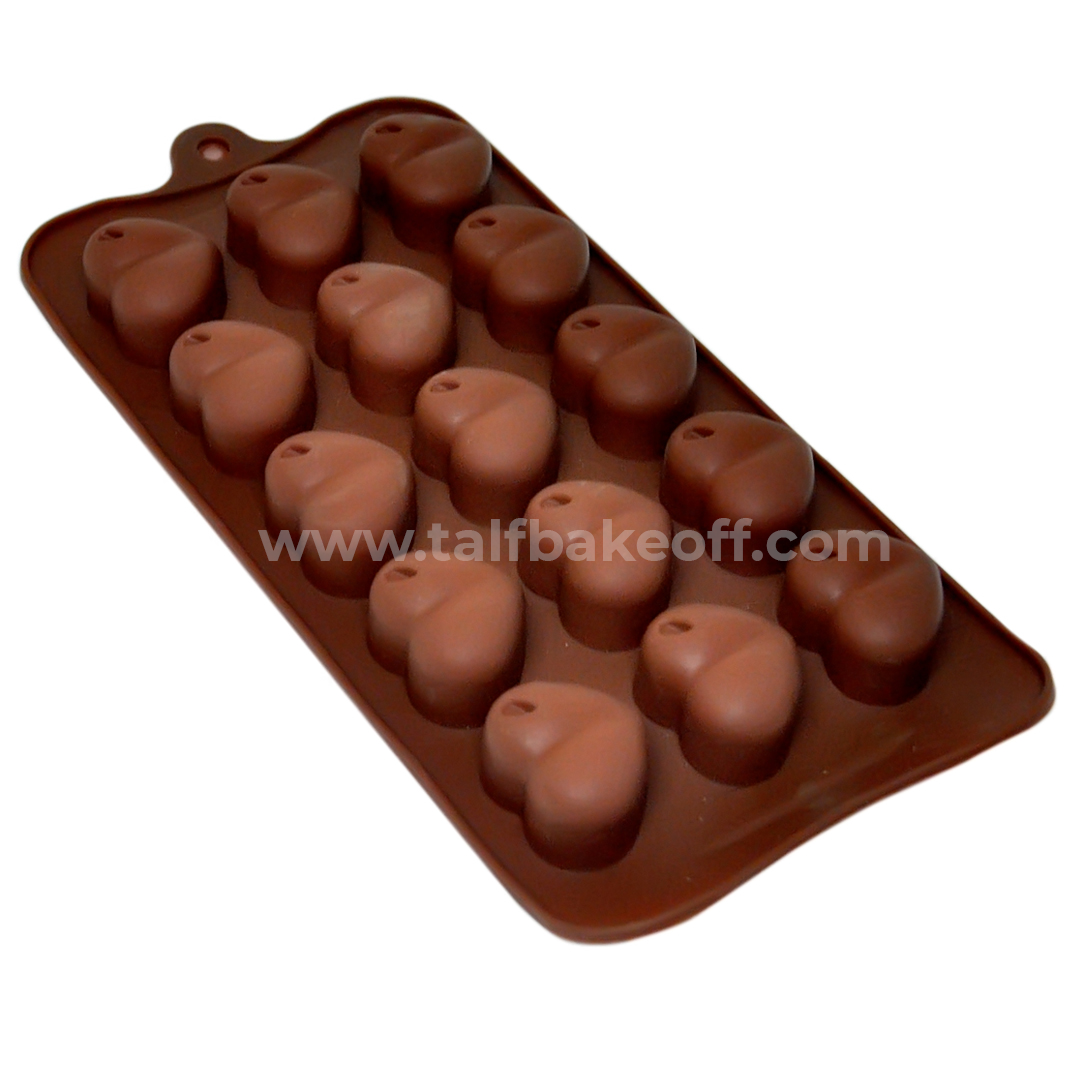 Heart Shape Silicone Chocolate Mould | Flexible Silicone Mold | Reusable | Washable |