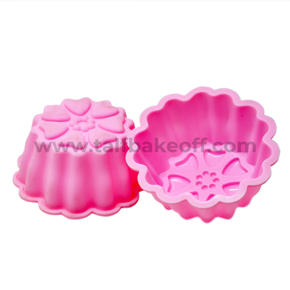 Pink Muffin Silicone Mold | Reusable and Washable | Cake Making Tools