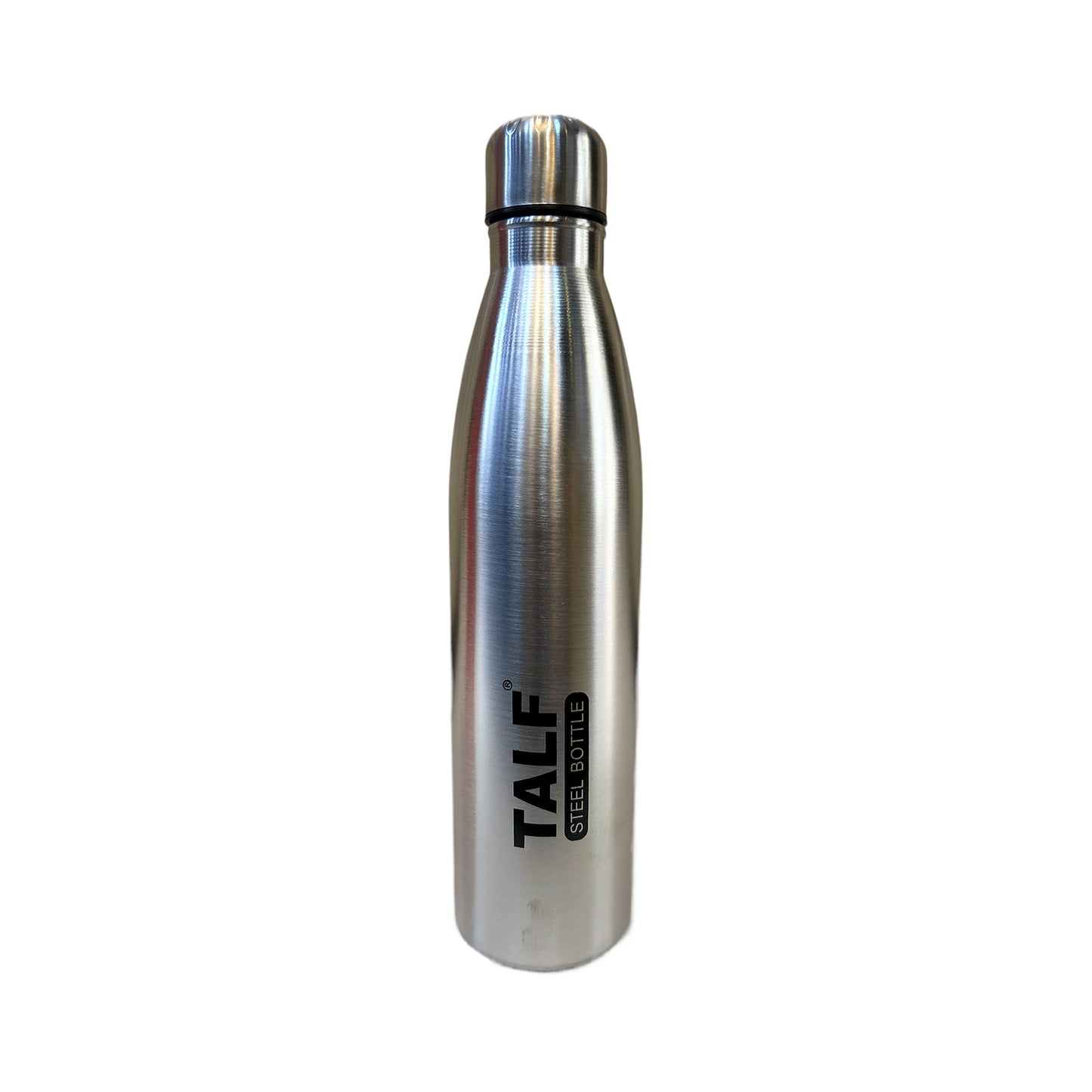 TALF ALEXA Stainless Steel Water Bottle, 1000ml, Single Wall, Leakproof, Silver, Fridge Water Bottle