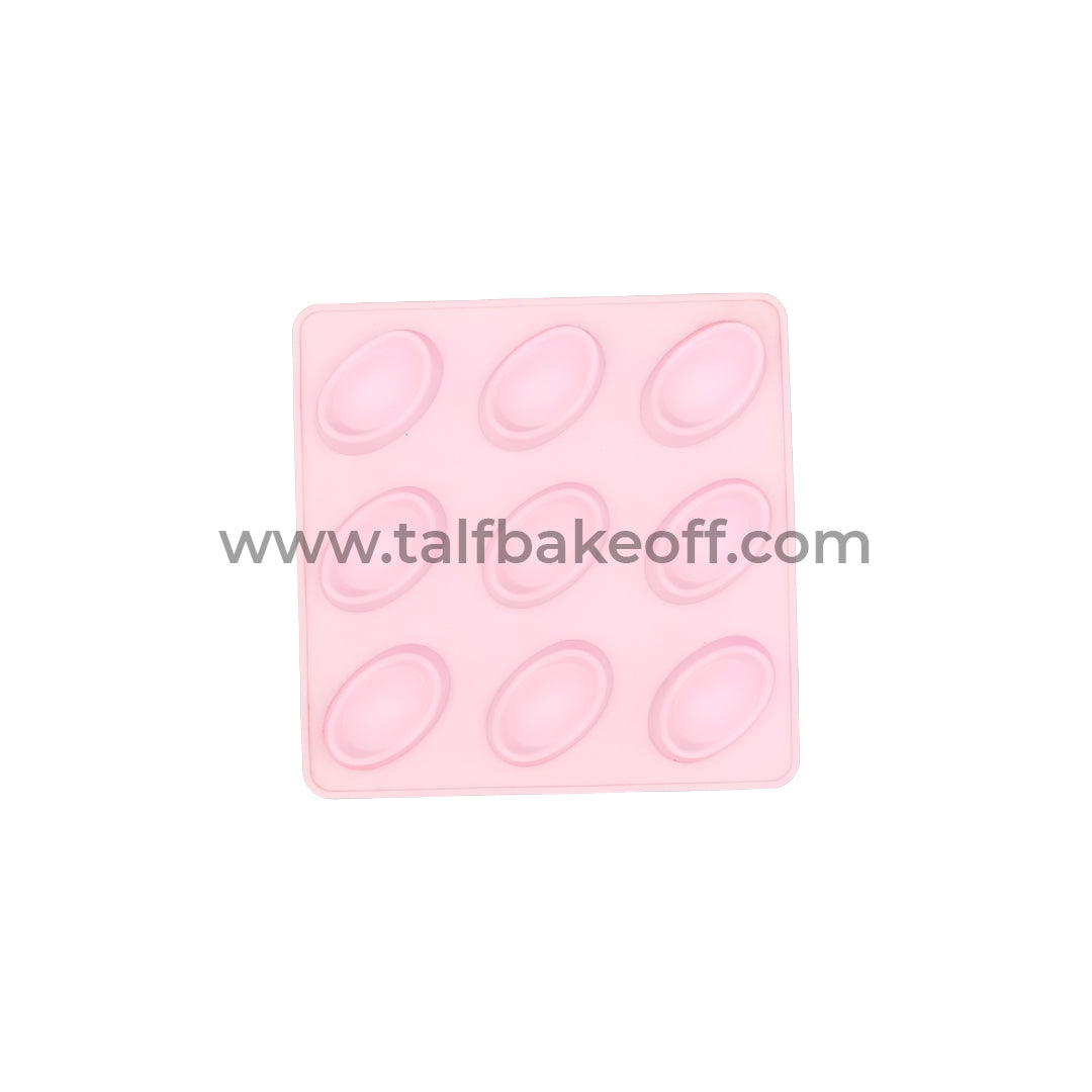 Silicone 9 Cavity Oval Mould