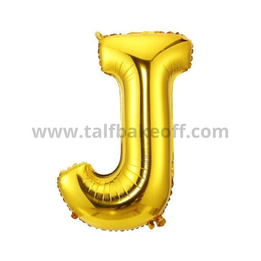 ALPHABET FOIL BALLOON J