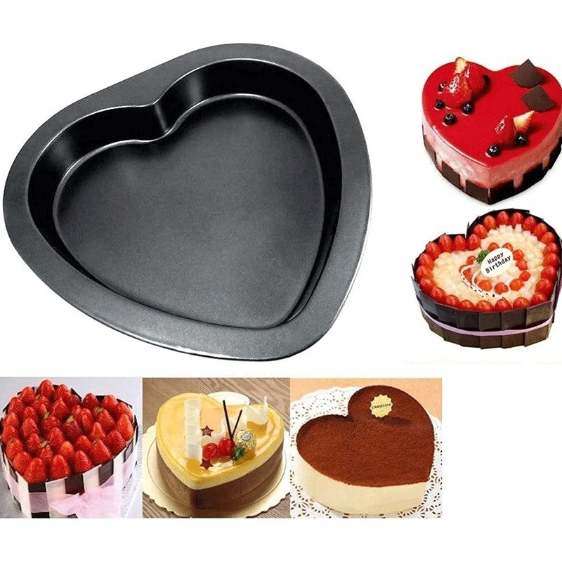 Heart Shape Cake Mould | Cake Tin | Cake Pan Can be Used in Microwave Oven | Cake Baking and Decorating Tools | Cake Making Supplies