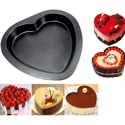 Heart Shape Cake Mould | Cake Tin | Cake Pan Can be Used in Microwave Oven | Cake Baking and Decorating Tools | Cake Making Supplies