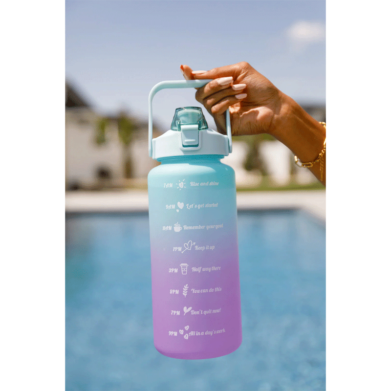 Happy Hydrations - Motivational / Water Bottles Green