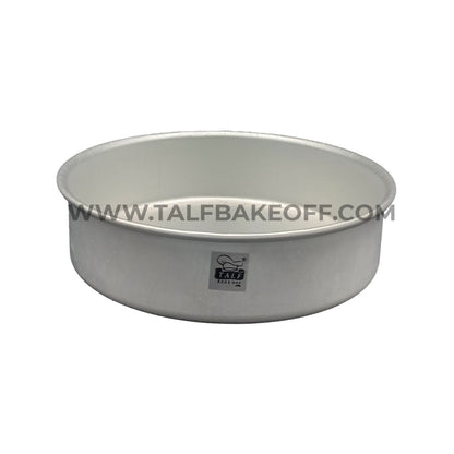 Talf Premium Aluminium Cake Pan/Mould, Round Shape 8 inch 2inch height