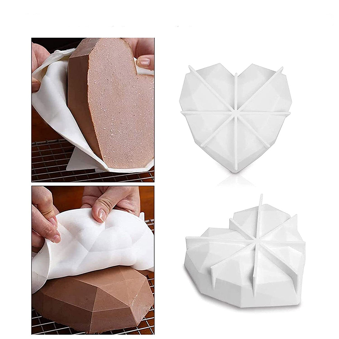 Diamond 3D Heart Shaped Smash Cake Mould