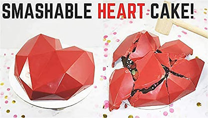 Heart Shape Chocolate/Cake Mold , Pinata Cake Mould, Chocolate Shaping Tool, Flexible Silicone Mold (Heart Mould)