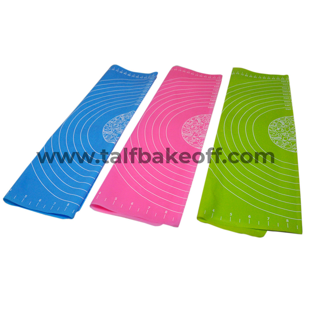 Silicone Mat Rolling with Measurements | Silicone Non-Stick Fondant Mat | Liner Heat Resistance Table Placemat Pad Pastry Board | Reusable BPA Free