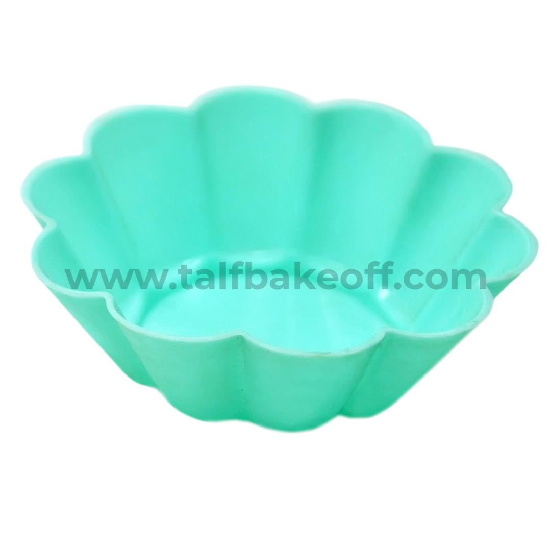 Single piece Flower Muffin Silicone Mould