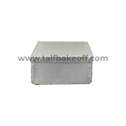 4 Inches Talf Aluminium Square Cake Mould Cake Pan Cake Tin Tray for Baking - 350 Grams in Oven