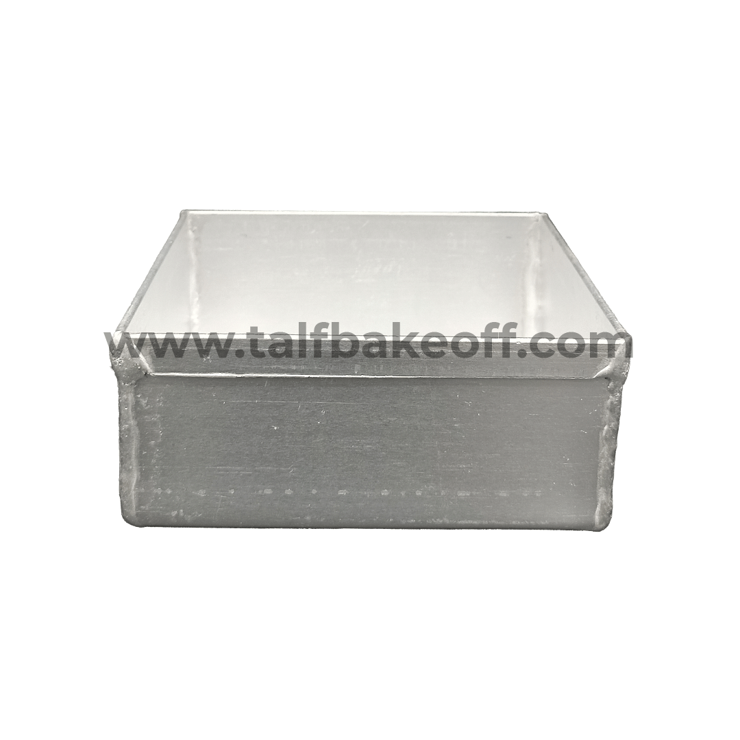 5 Inches Talf Aluminium Square Cake Mould Cake Pan Cake Tin Tray for Baking Half kg - 450 Grams in Oven