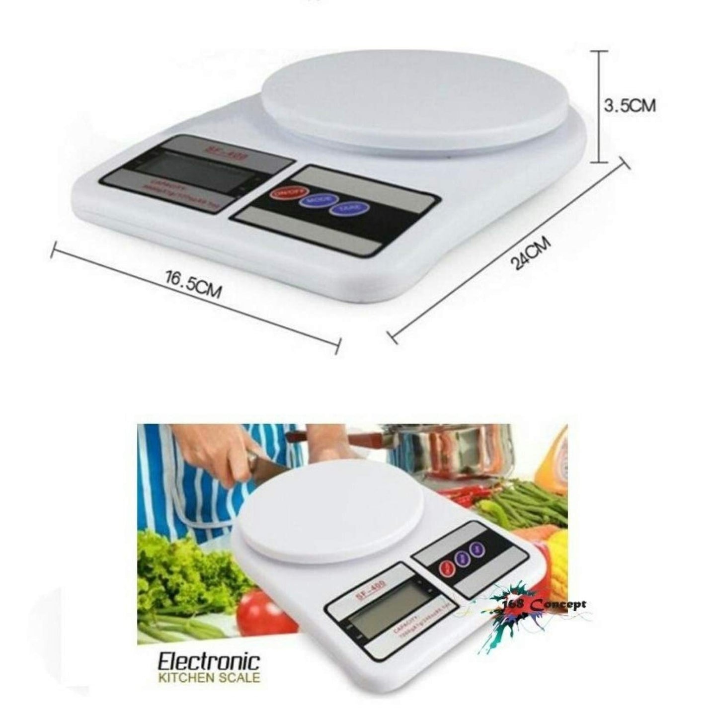 Weighing scale, Digital Weight Machine, Weight Machine for Home Kitchen & Shop, Multipurpose Portable, Electronic Weight Machine